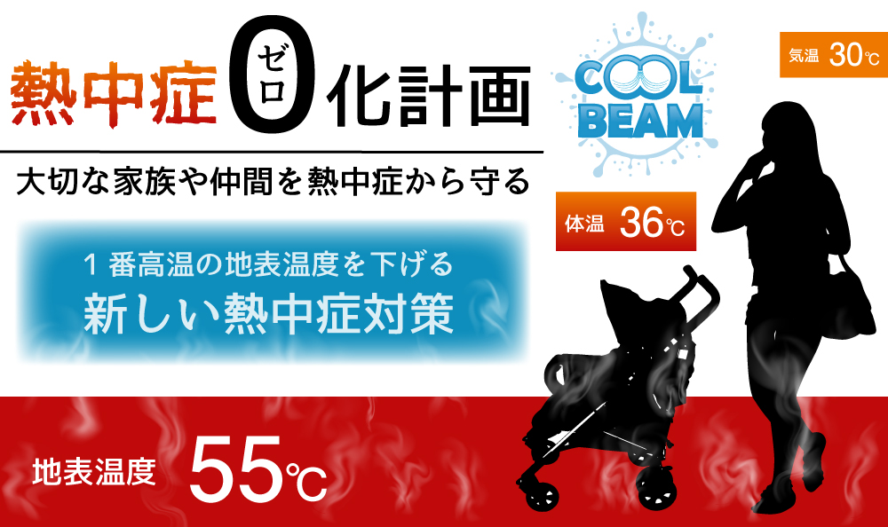 熱中症0化計画。ミストシャワーを使用して大切な家族や仲間を熱中症から守る。