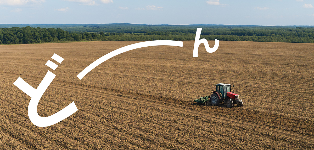 海外を彷彿とさせる北海道の畑